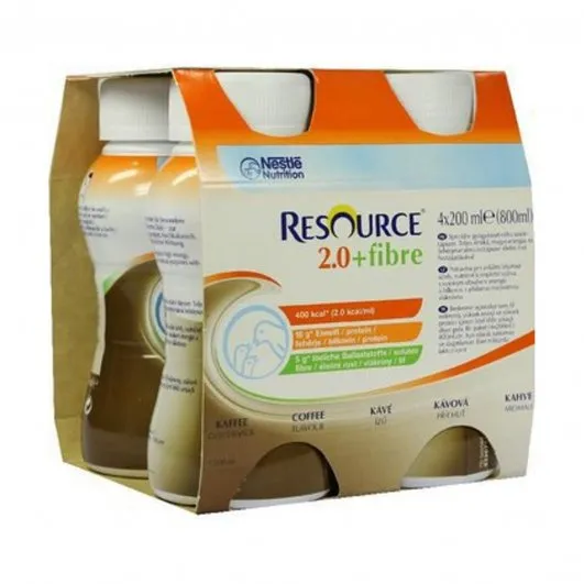 RESOURCE® 2.0 kcal Fibre kávový 4x200 ml