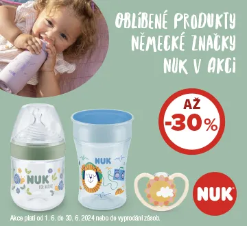 NUK až 30% (červen 2024)