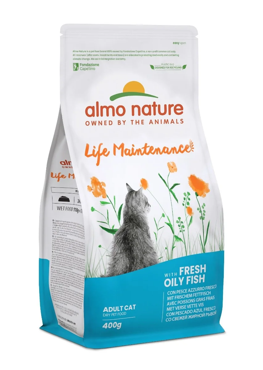 Almo Nature Life Maintenance Tučné ryby krmivo pro kočky 400 g