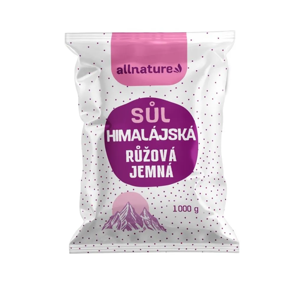 Allnature Himalájská sůl růžová jemná 1000 g