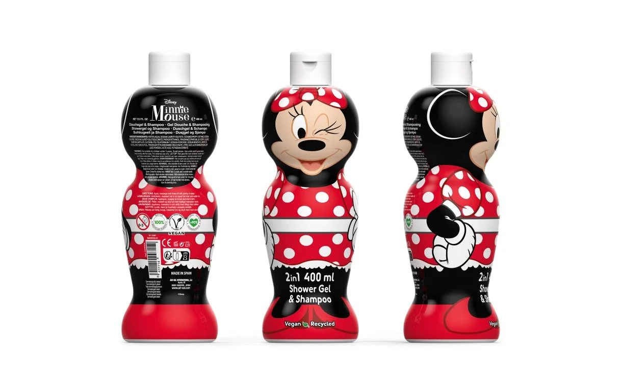 Disney Minnie Mouse sprchový gel a šampon 2v1 400 ml