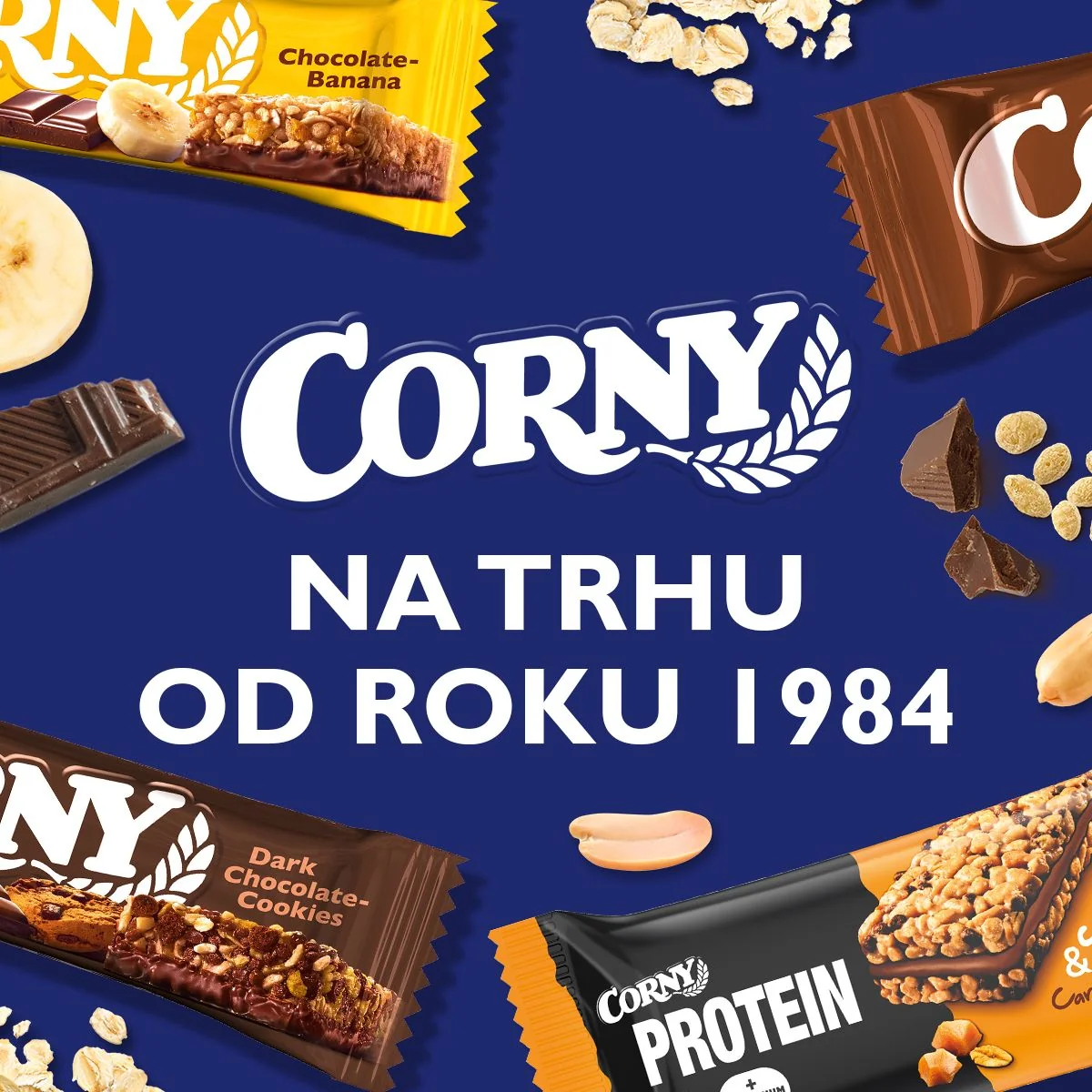 Corny Protein Crunch & Cream čokoláda 35 g