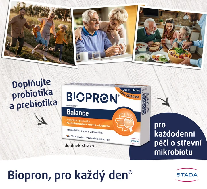 Doplňujte probiotika a prebiotika. Biopron, pro každý den.