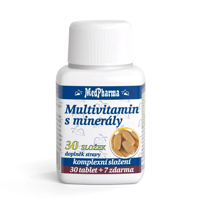 MedPharma Multivitamín s minerály 30 složek 37 tablet