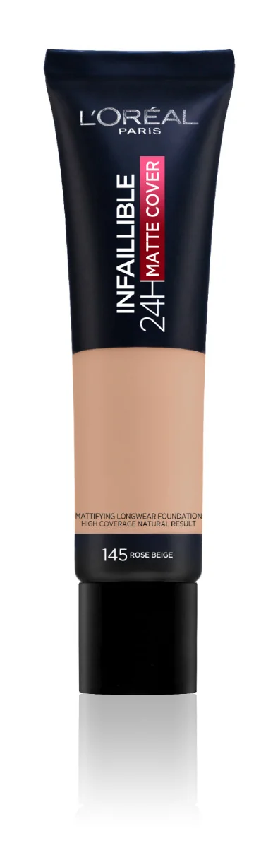 Loréal Paris Infaillible 32H Matte Cover odstín 145 Beige Rosé dlouhotrvající make-up 30 ml