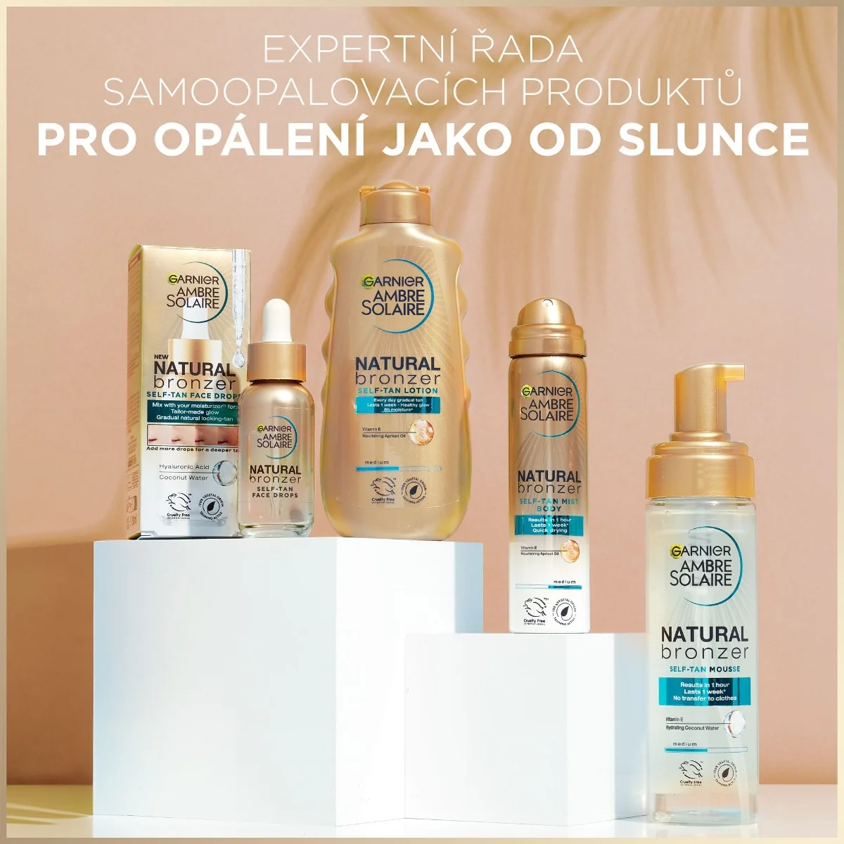 Garnier Ambre Solaire Natural Bronzer samoopalovací tělová mlha 150 ml