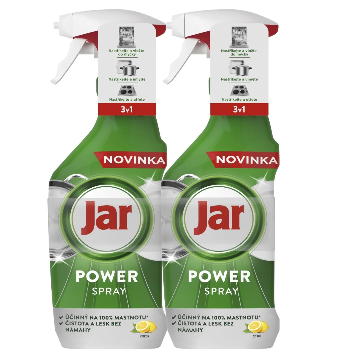 Jar Power Spray do myčky 3v1 2x500 ml