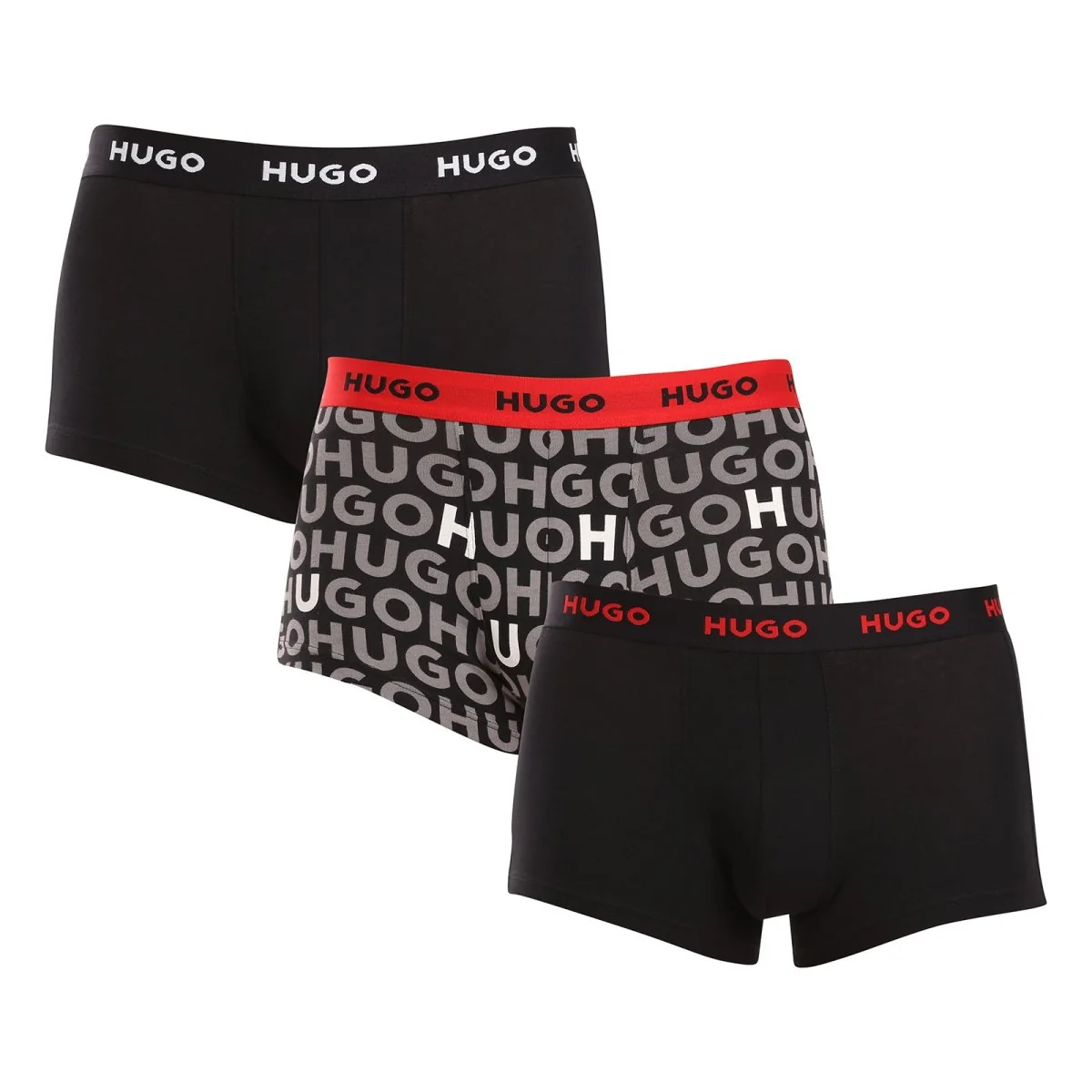 HUGO 3PACK pánské boxerky vícebarevné (50517894 980) L