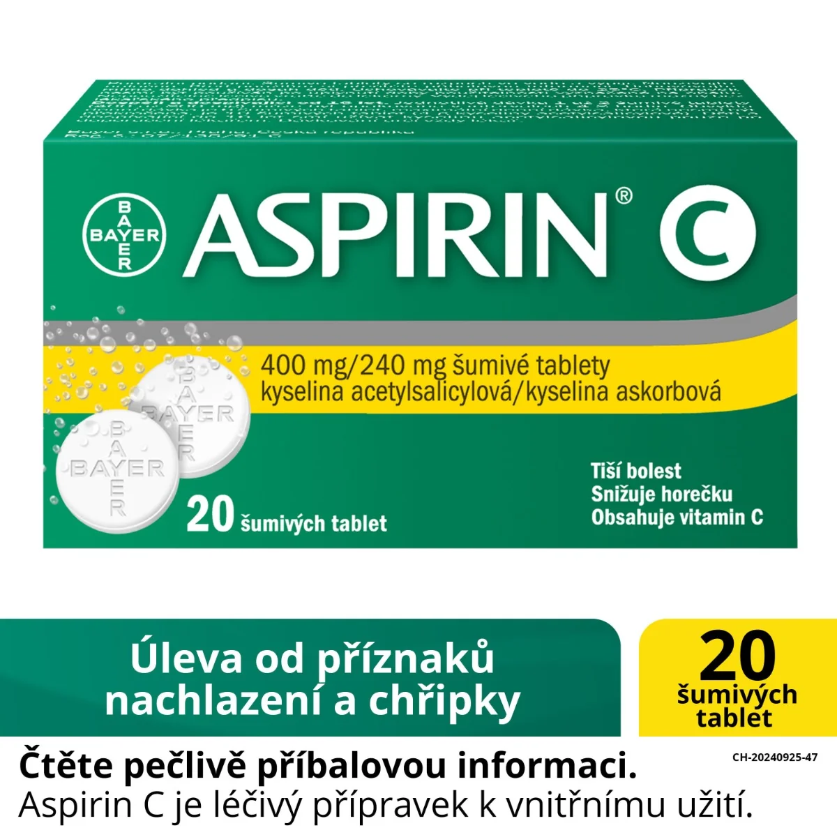 Aspirin C 20 šumivých tablet