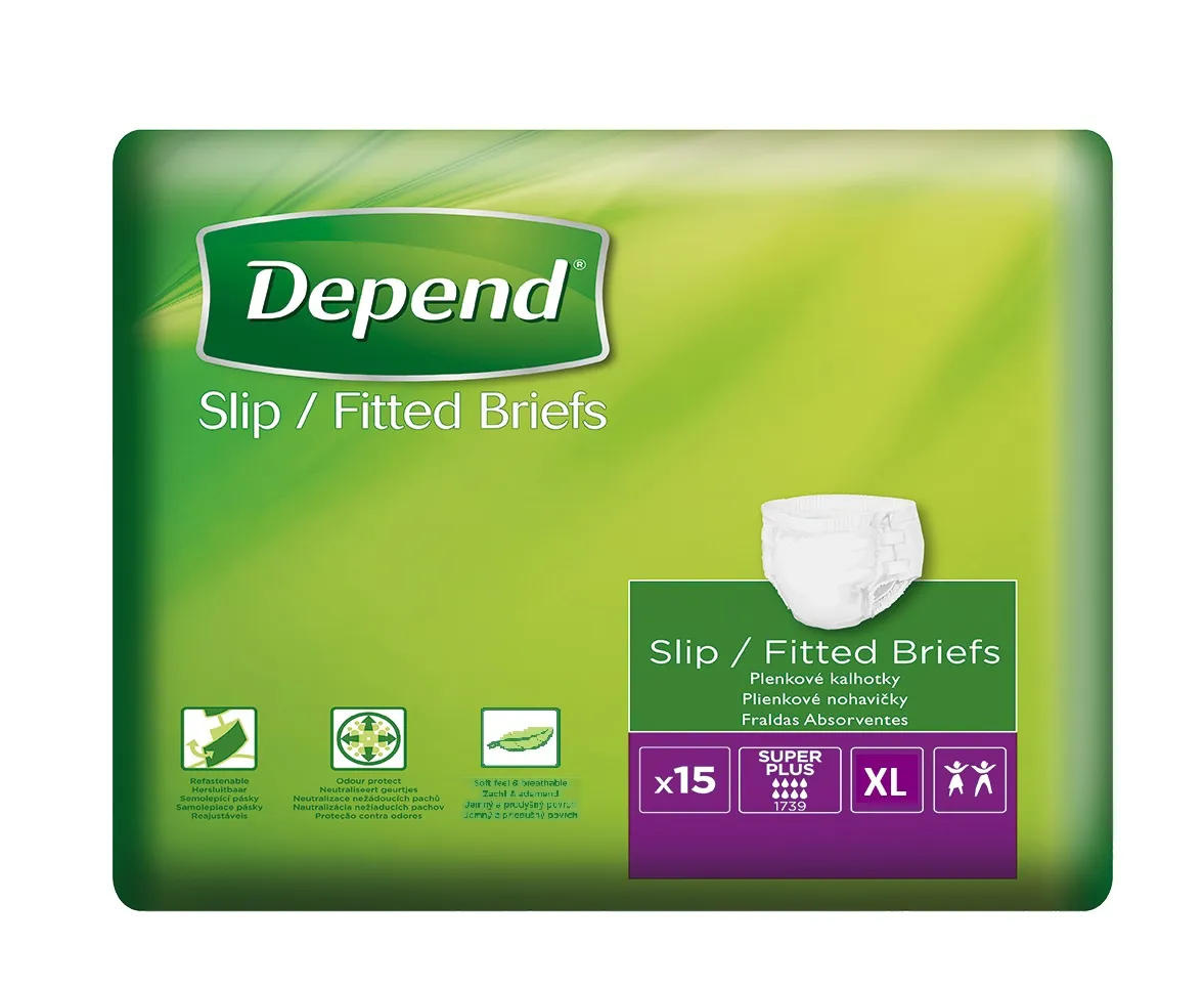 Depend Slip Super Plus XL inkontinenční kalhotky 15 ks