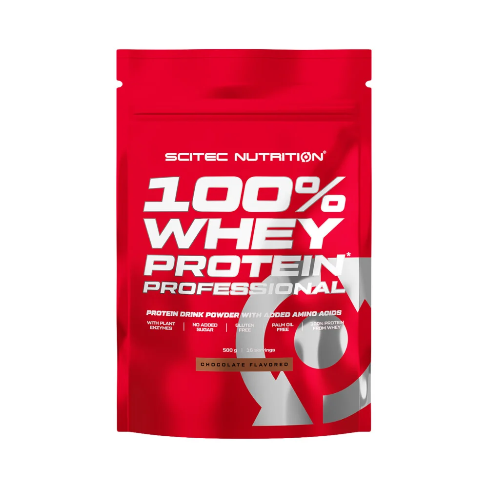 Scitec Nutrition 100% Whey Protein Professional 500g - bílá čokoláda, jahoda