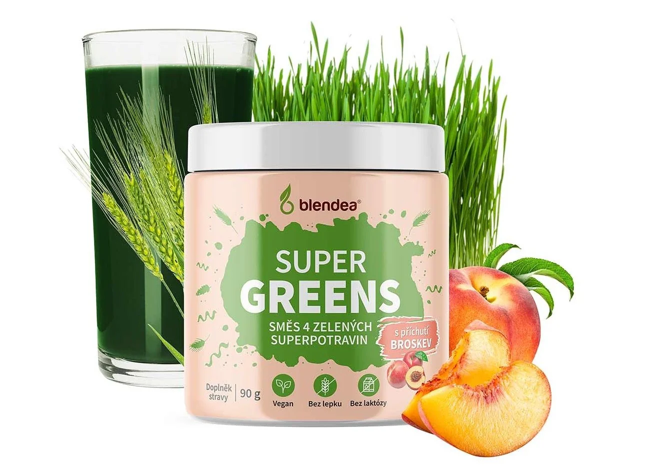 Blendea Super Greens broskev 90 g