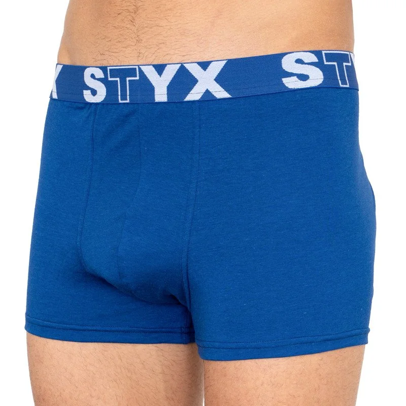 Styx Pánské boxerky sportovní guma nadrozměr tmavě modré (R968) 5XL 