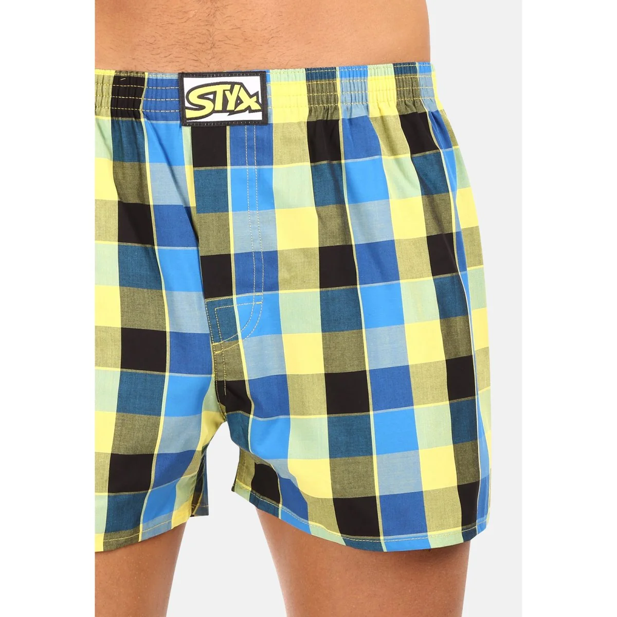 Styx 3PACK pánské trenky klasická guma vícebarevné (3A100215) XL 