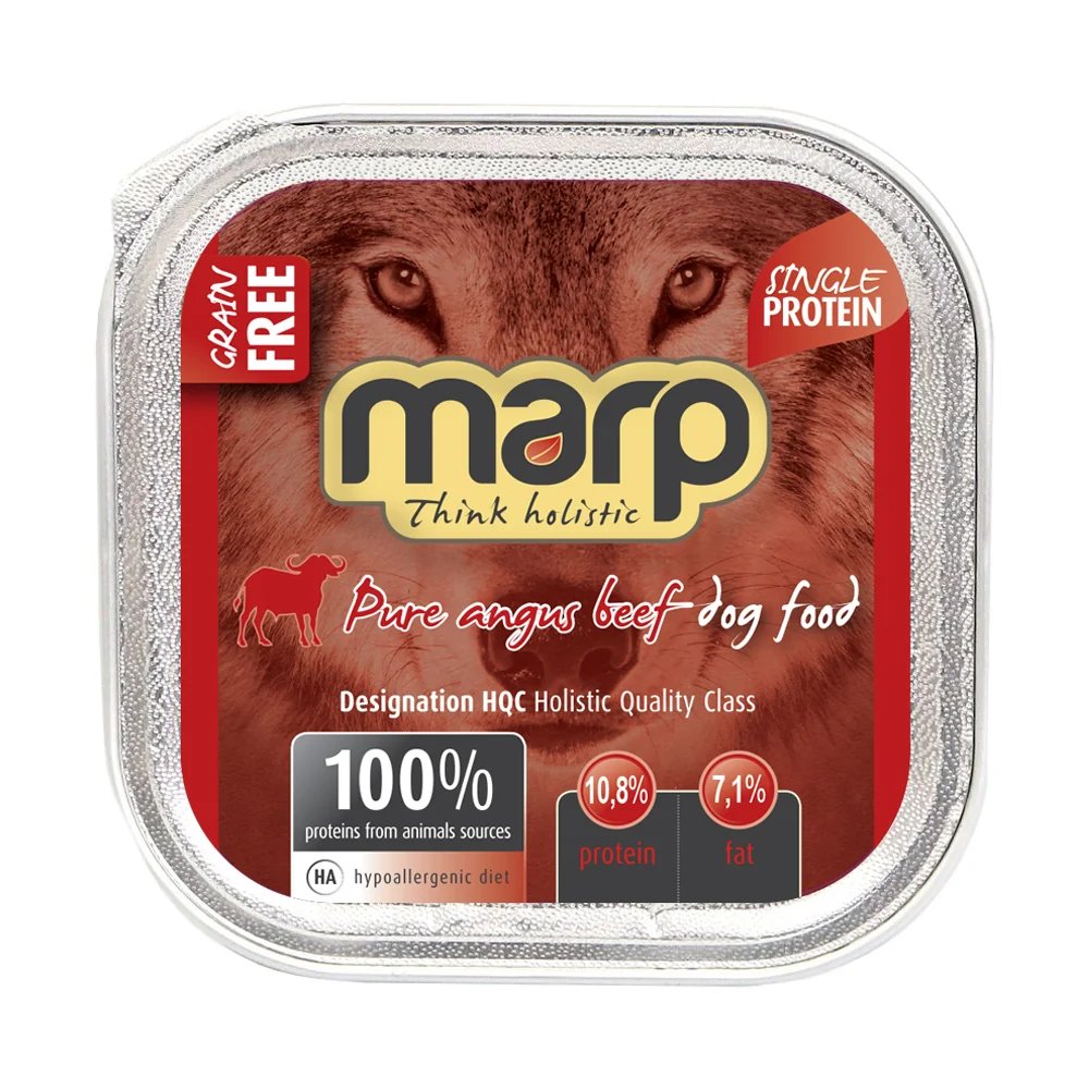 Marp Holistic Angus Beef Vanička s hovězím krmivo pro psy 100 g