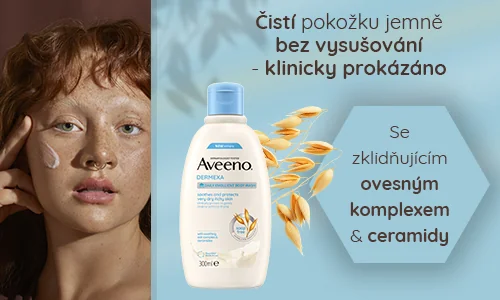 Aveeno Emolieční sprchový gel Dermexa se zklidňujícím ovesným komplexem a ceramidy