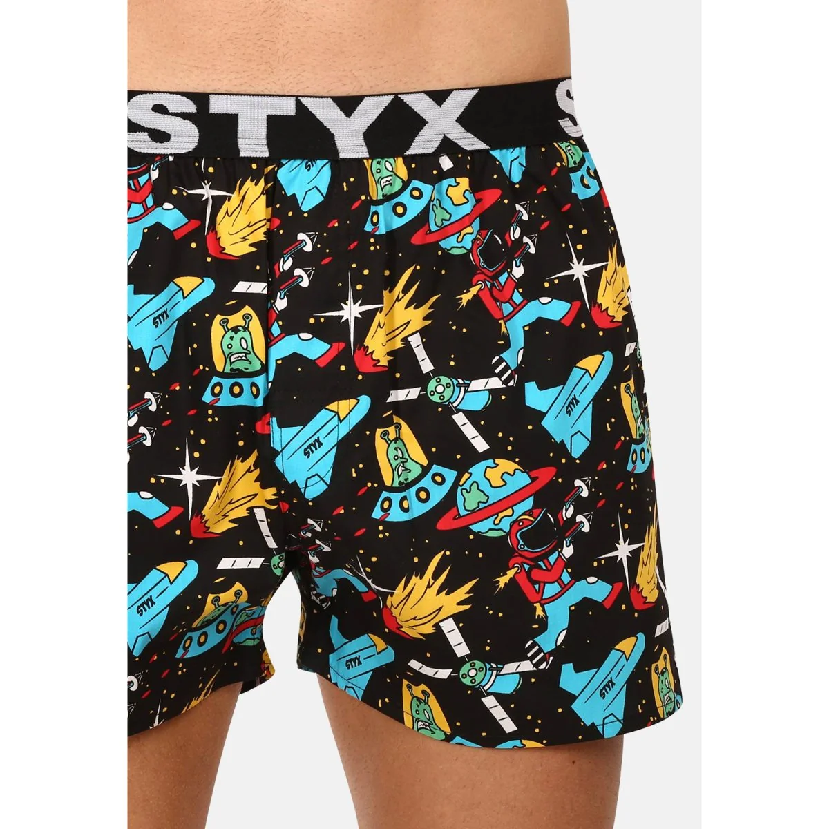 Styx 3PACK pánské trenky art sportovní guma vícebarevné (3B14051) L 