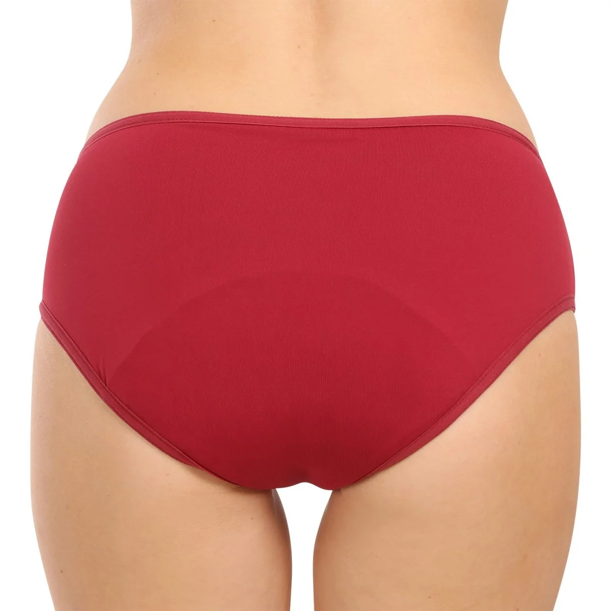 Meracus 3PACK Menstruační kalhotky Timeless Burgundy Plus (MEMS106) L 