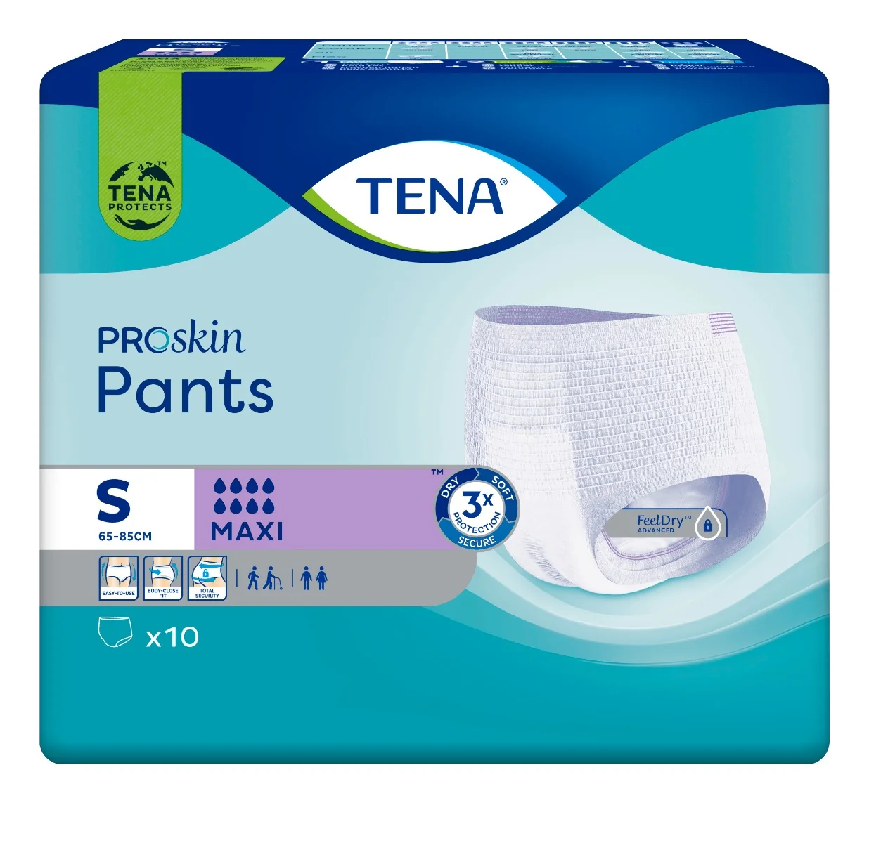 Tena Pants ProSkin Maxi S inkontinenční kalhotky 10 ks