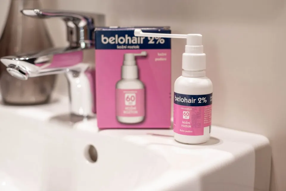 Belohair 20 mg/ml kožní roztok 60 ml