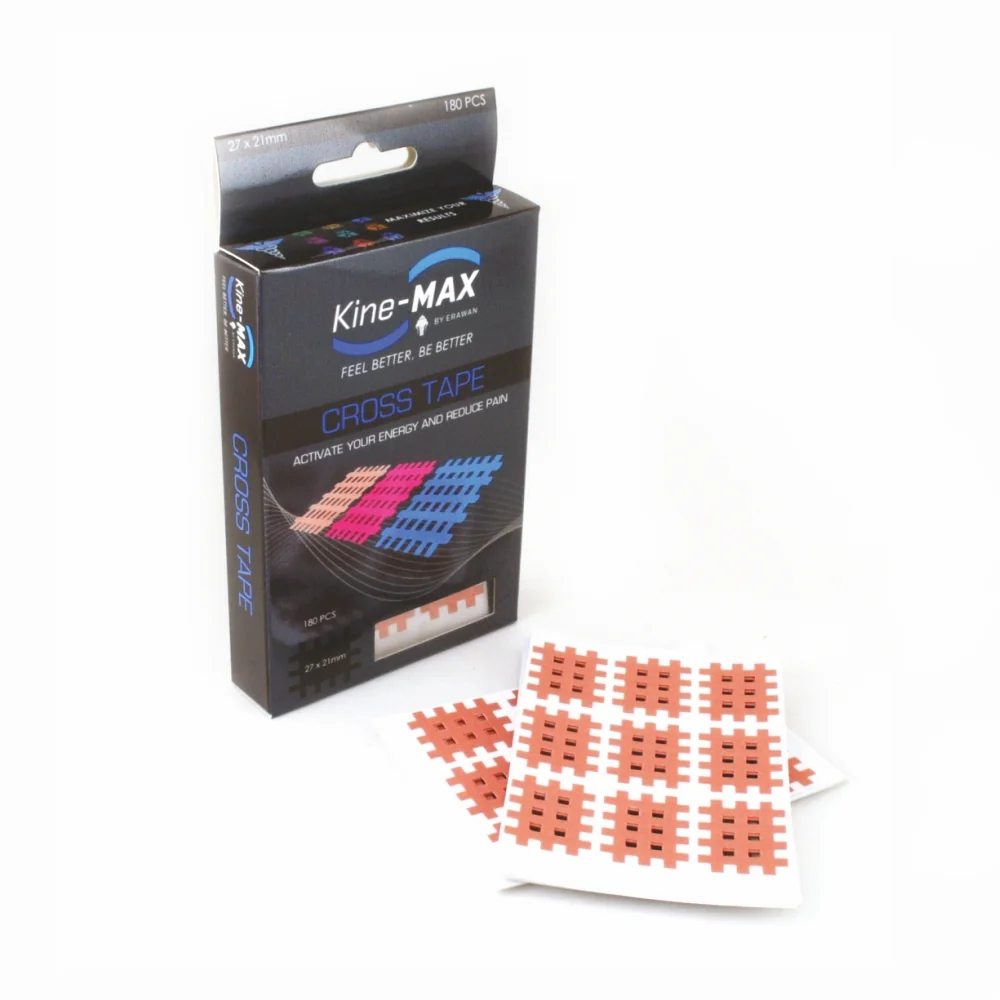 KineMAX Cross Tape vel. S 27 x 21 mm křížový tejp 180 ks