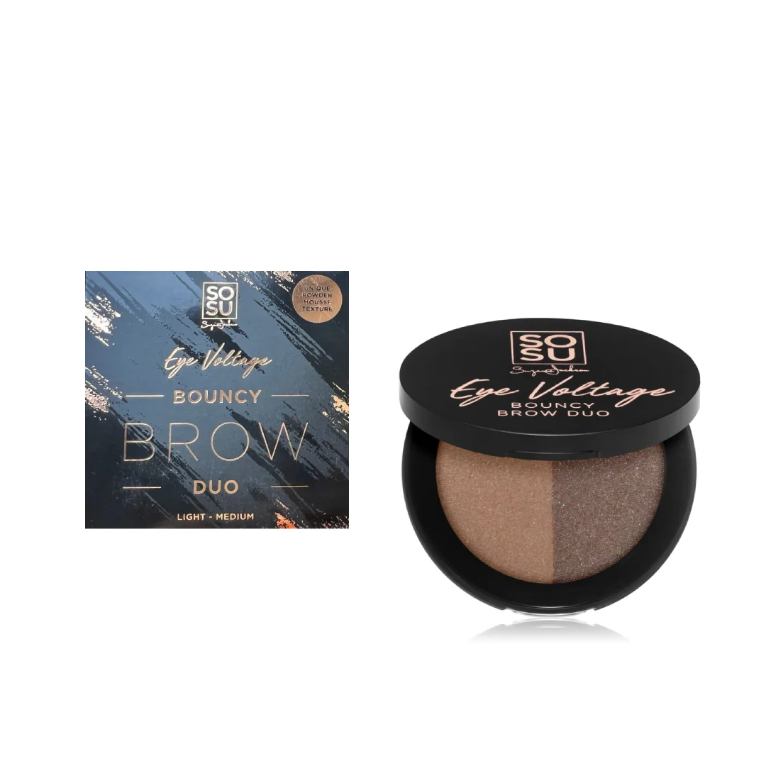 SOSU Cosmetics Eye Voltage Bouncy Brow Stíny na obočí light medium 2,5 g