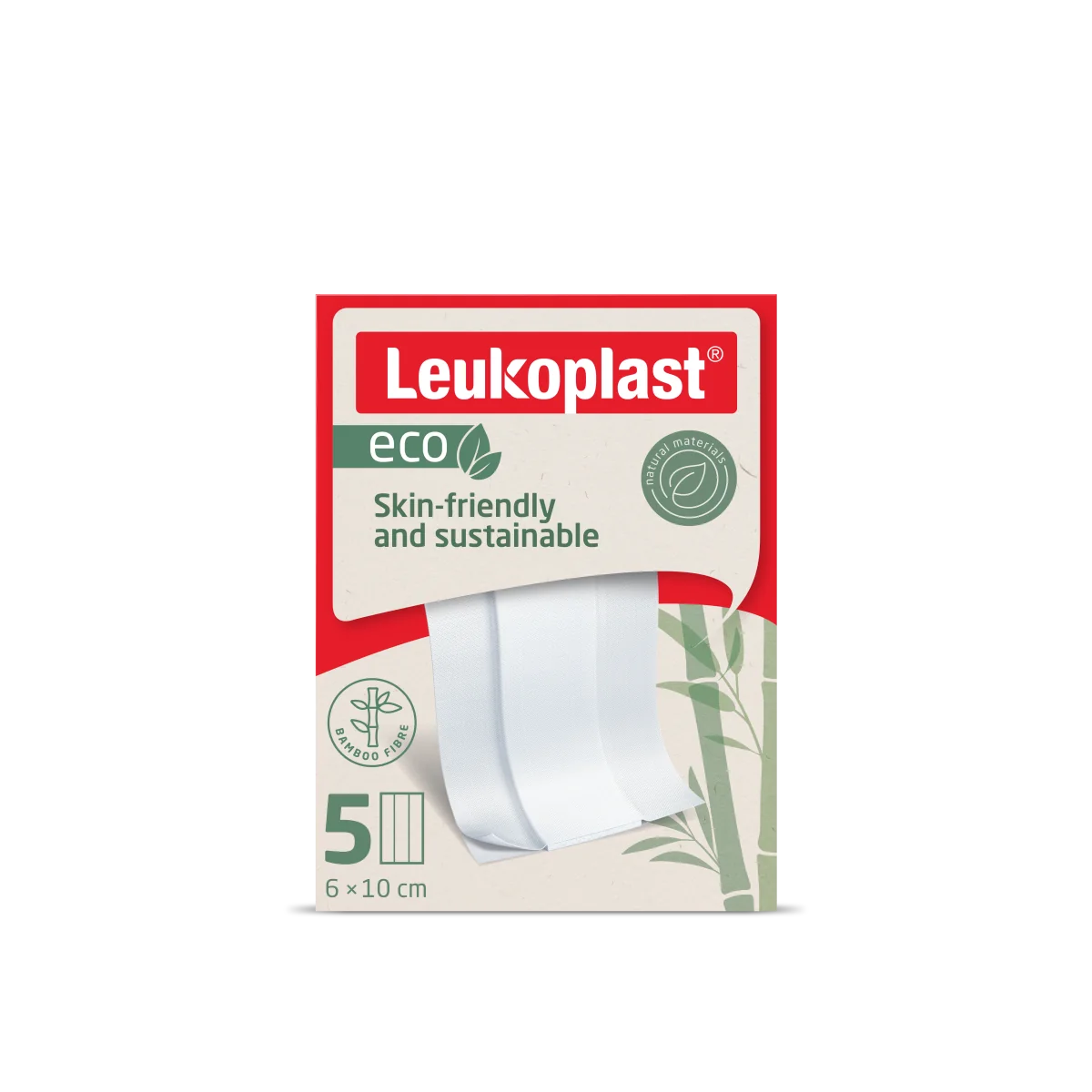 Leukoplast Eco Náplasti 6 cm x 10 cm 5 ks