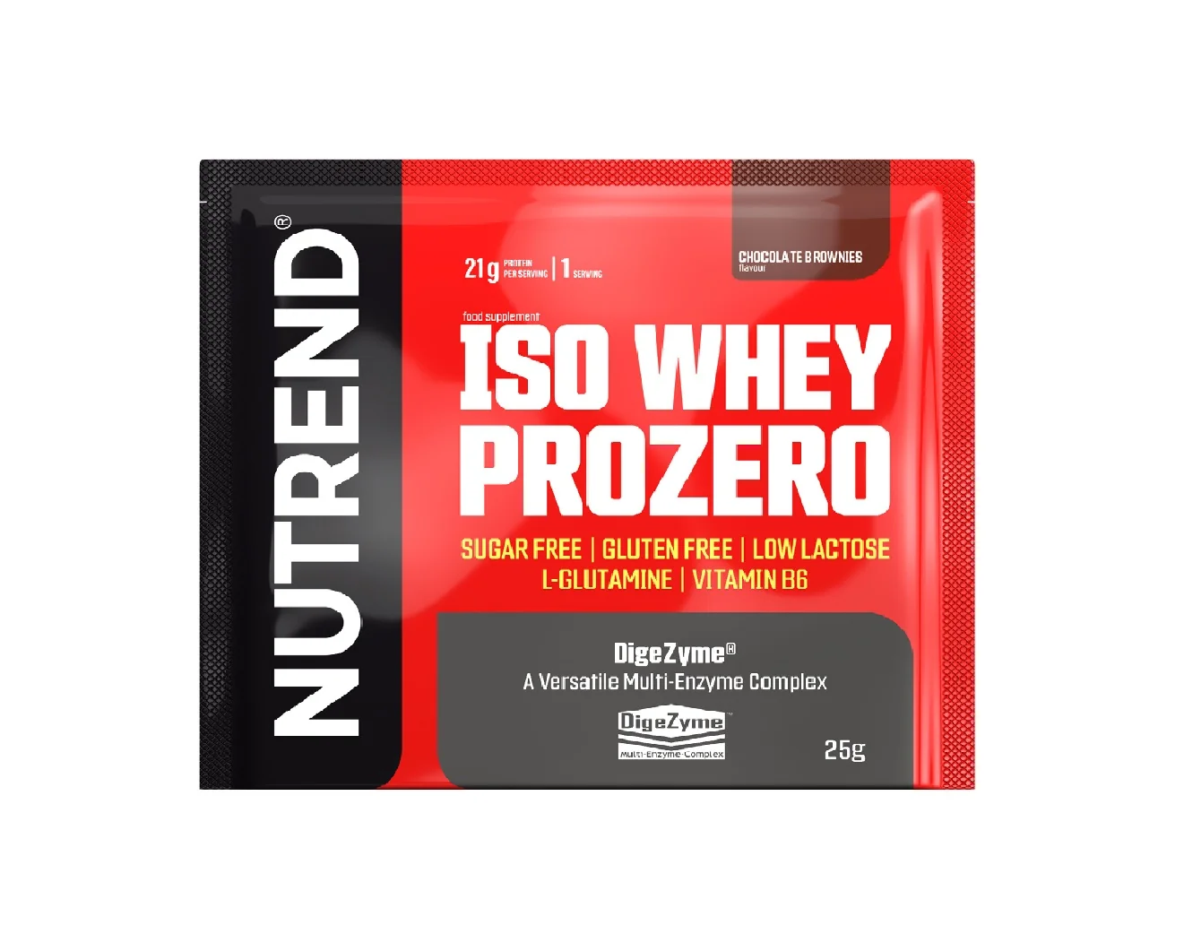 Nutrend Iso Whey Prozero čokoládové brownies 25 g