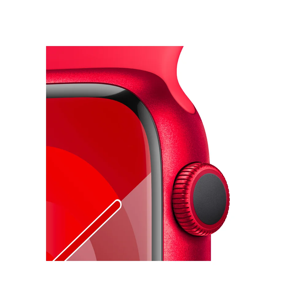 Apple Watch S9 45 mm sport band S/M smart hodinky Red