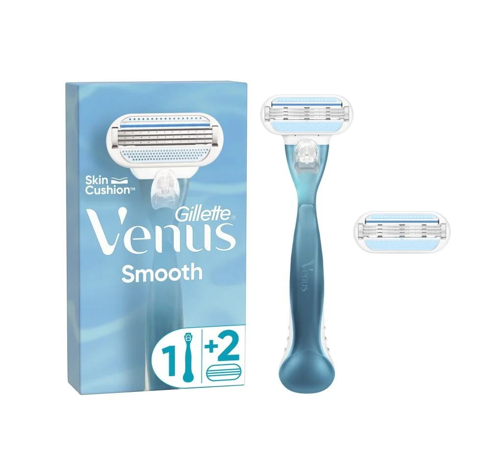 Gillette Venus Smooth dámský holicí strojek + 2 hlavice