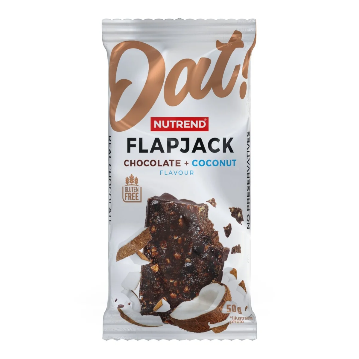 Nutrend Flapjack čokoláda + kokos 50 g