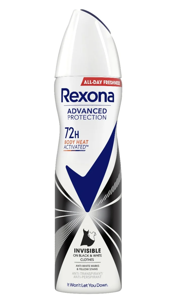 Rexona Invisible Black&White Antiperspirant sprej 150 ml