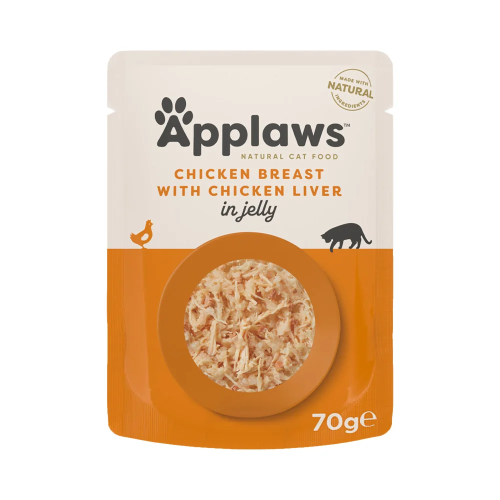 Applaws Cat Jelly Kuřecí s játry kapsička 70 g