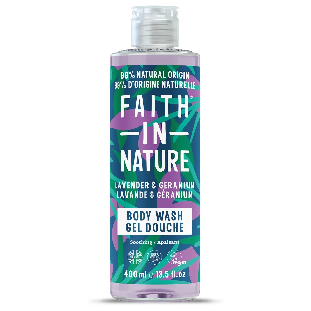 Faith in Nature Sprchový gel Levandule 400 ml