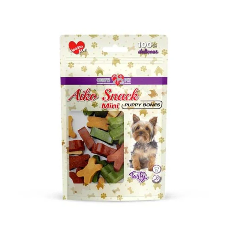 Cobbyspet AIKO SNACK Mini Puppy bones 50g měkká pochoutka pro štěňata 