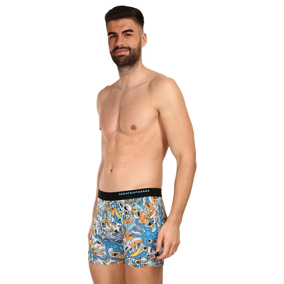 69SLAM Pánské boxerky fit exotic sea dylan (MBYEXS-PO) L 