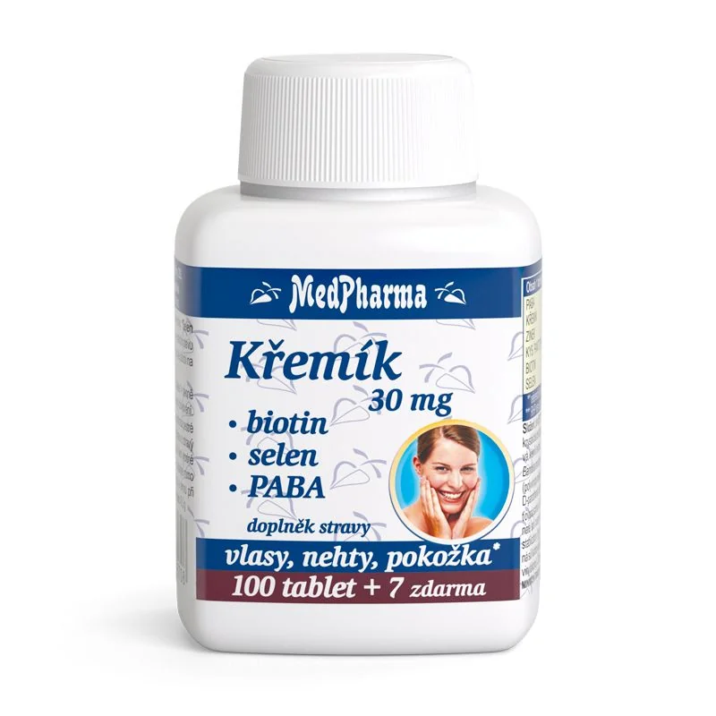 MedPharma Křemík 30 mg + Biotin + PABA 107 tablet