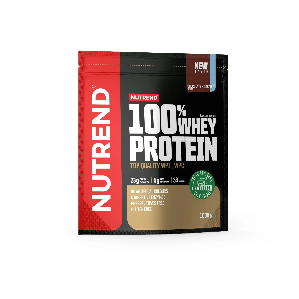 Nutrend 100% Whey Protein čokoláda + kokos 1000 g