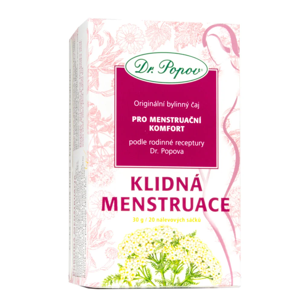 Dr. Popov Čaj Klidná menstruace nálevové sáčky 20x1,5 g