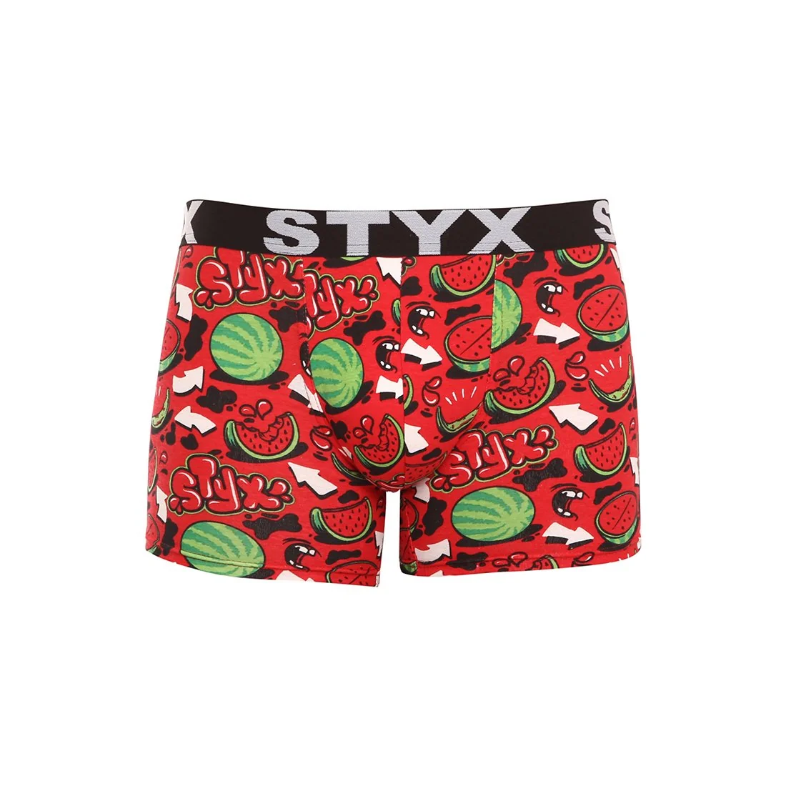 Styx Pánské boxerky long art sportovní guma melouny (U1459) XXL 