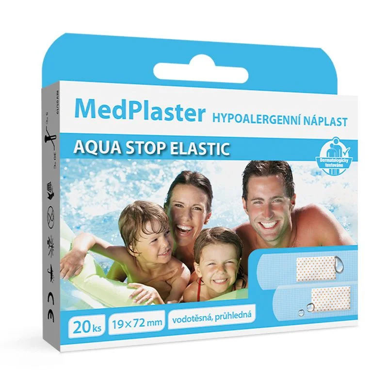 MedPlaster Náplast AQUA stop elastic 19x72 mm 20 ks