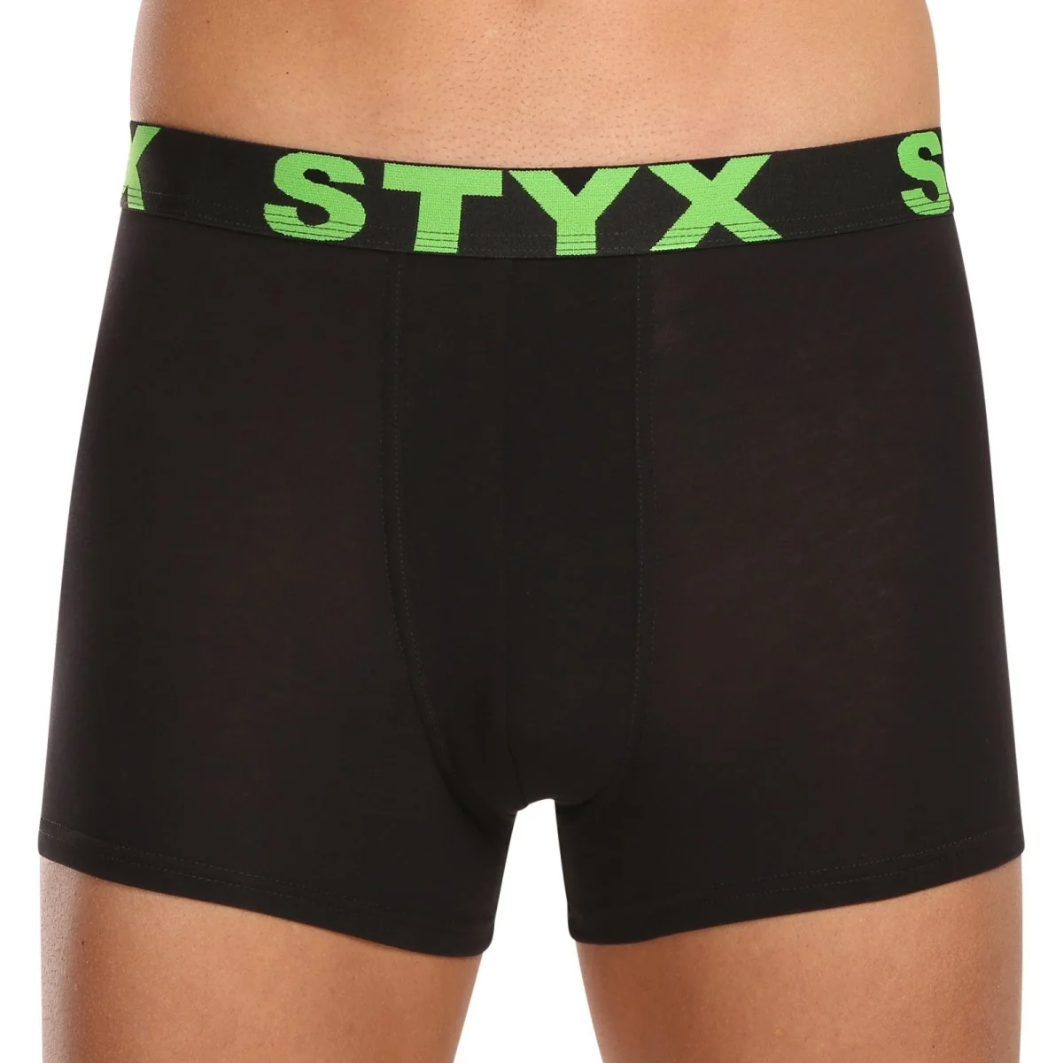 Styx 5PACK pánské boxerky sportovní guma černé (5G9601) L 