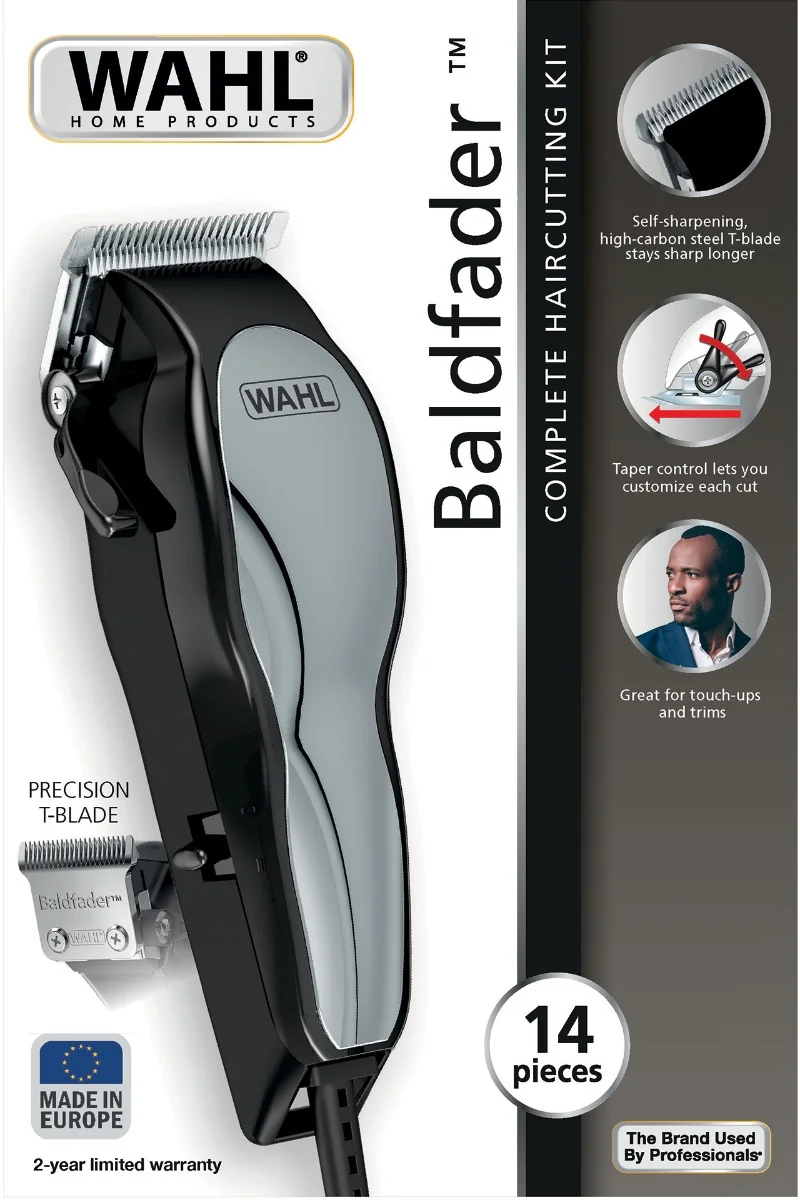 WAHL 20107.0460 Baldfader Clipper Black 