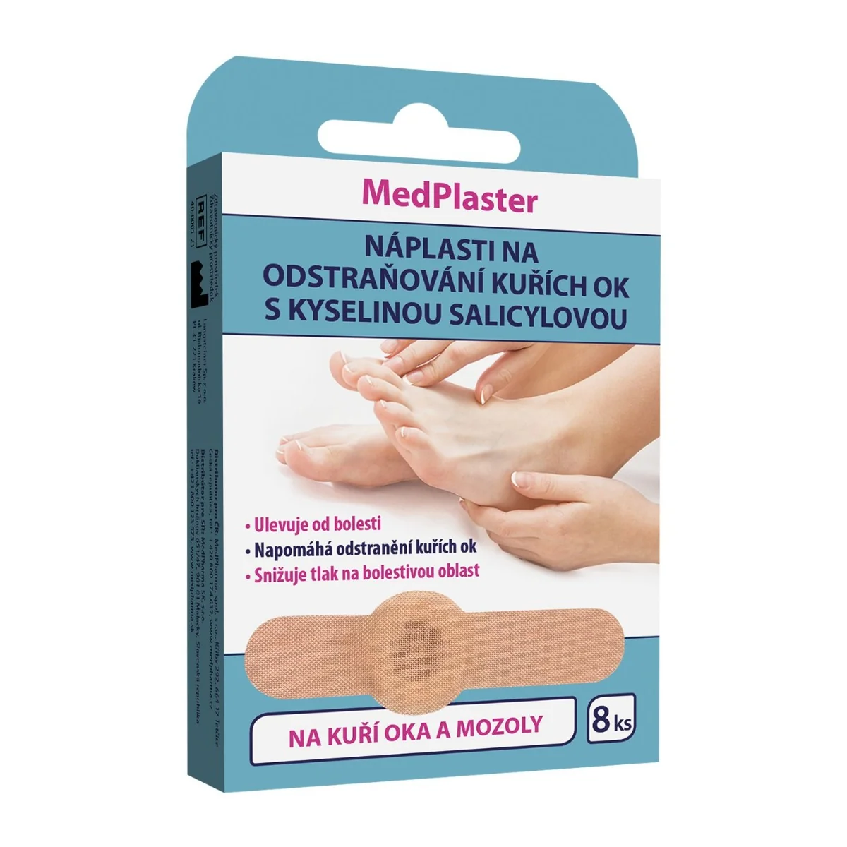 MedPlaster Náplasti na odstraňování kuřích ok 8 ks