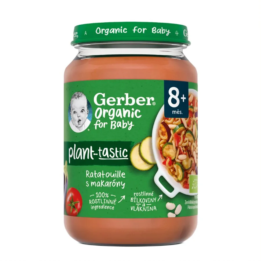 Gerber Organic Ratatouille s makaróny BIO 8m+ 190 g