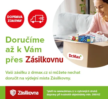 Na Dr. Max doručíme zboží přes Zásilkovnu.