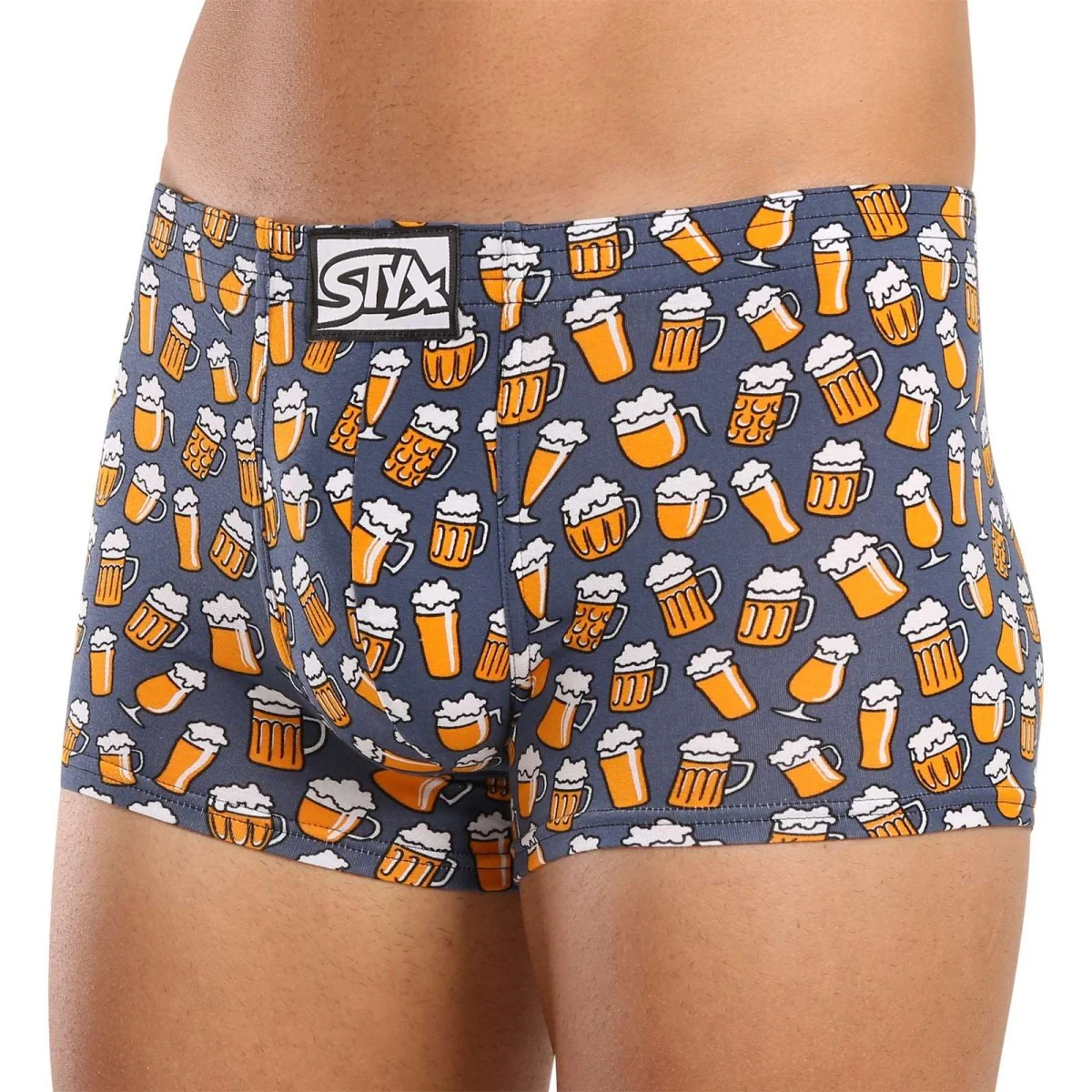 Styx Pánské boxerky art klasická guma pivo (Q1357) M 