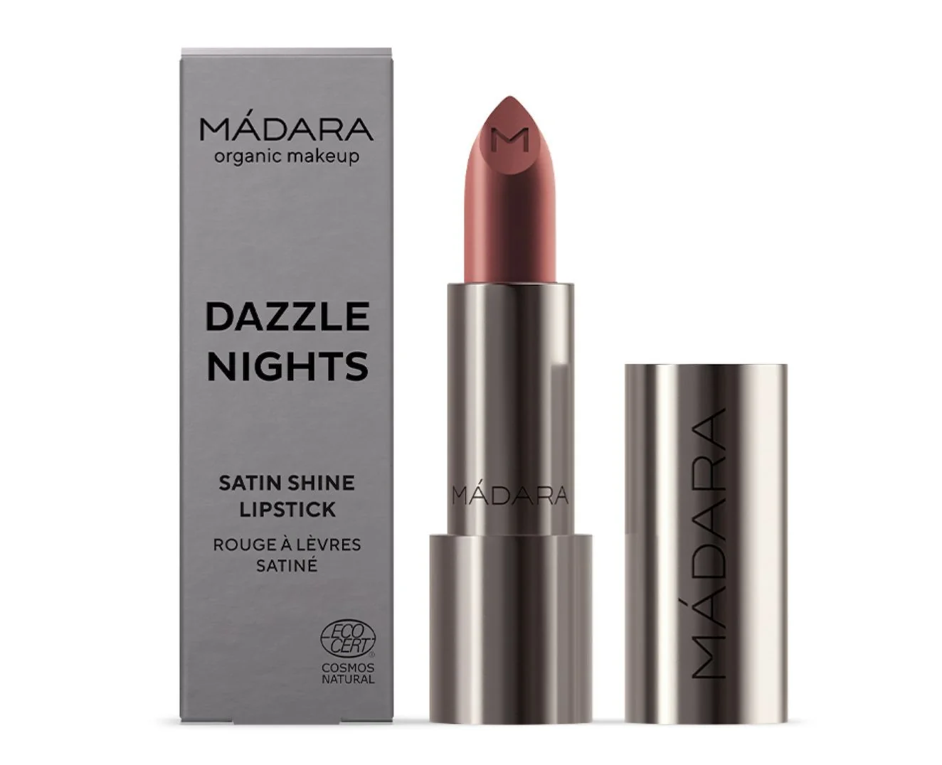 MÁDARA Dazzle Nights 503 Charisma saténová lesklá rtěnka 3,8 g