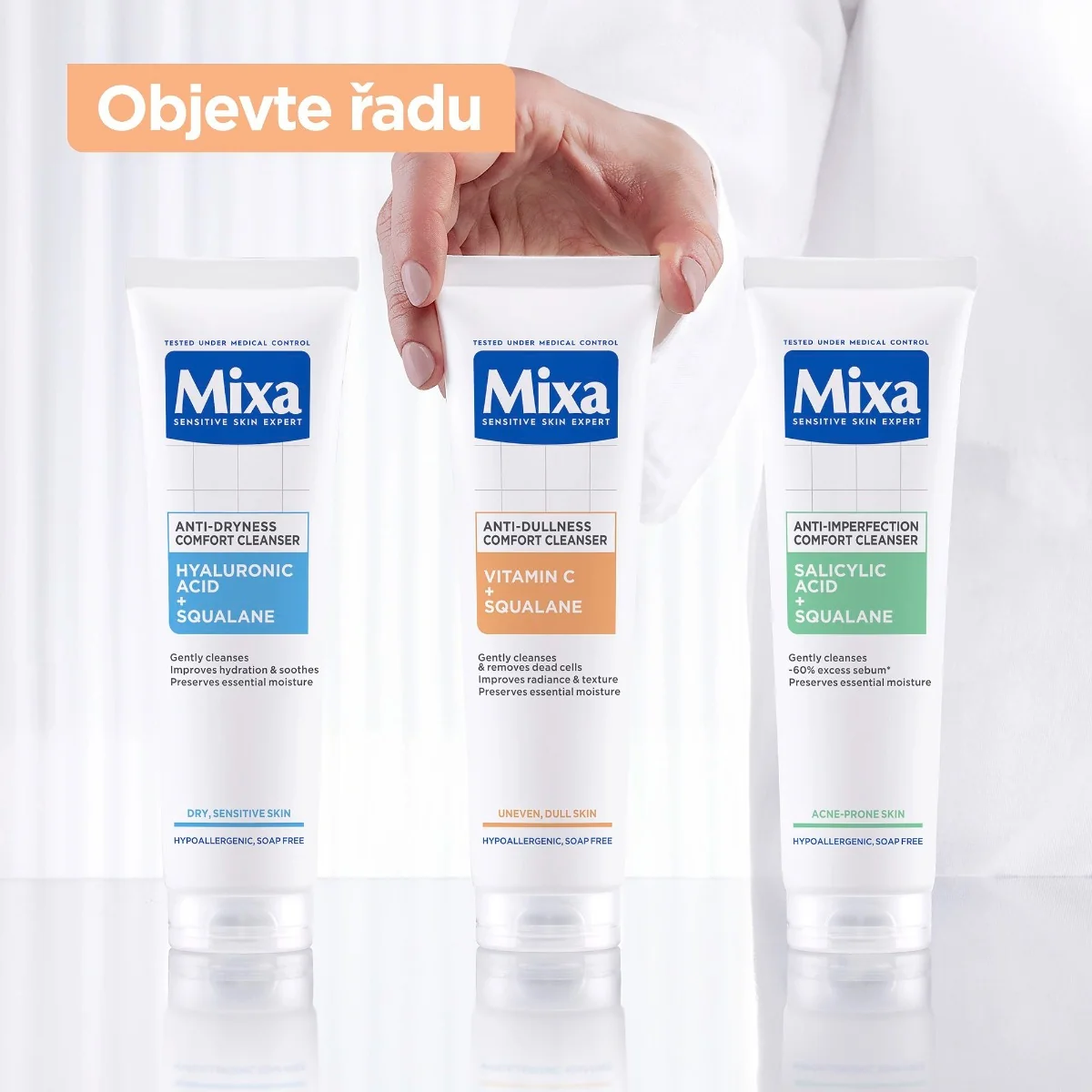 Mixa Vitamin C Čisticí gel na mdlou pleť 150 ml