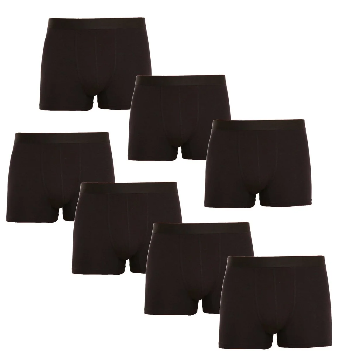 Nedeto 7PACK pánské boxerky černé (7NB001) 4XL 